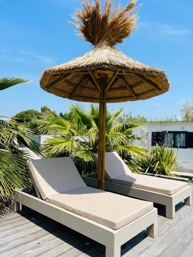 Cabane Le Flamant Avec Jardin, Piscine Et Parking แซ็งต์-มารี-เดอ-ลา-แมร์ ภายนอก รูปภาพ