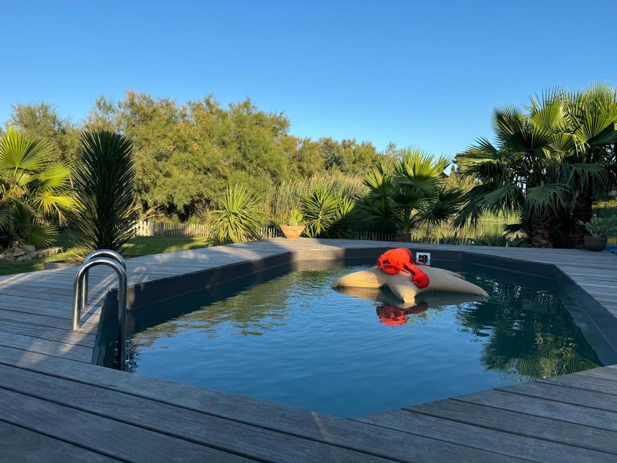 Cabane Le Flamant Avec Jardin, Piscine Et Parking แซ็งต์-มารี-เดอ-ลา-แมร์ ภายนอก รูปภาพ